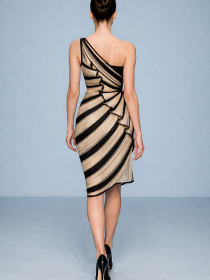SS26-6005B.VESTIDO FRUNCES