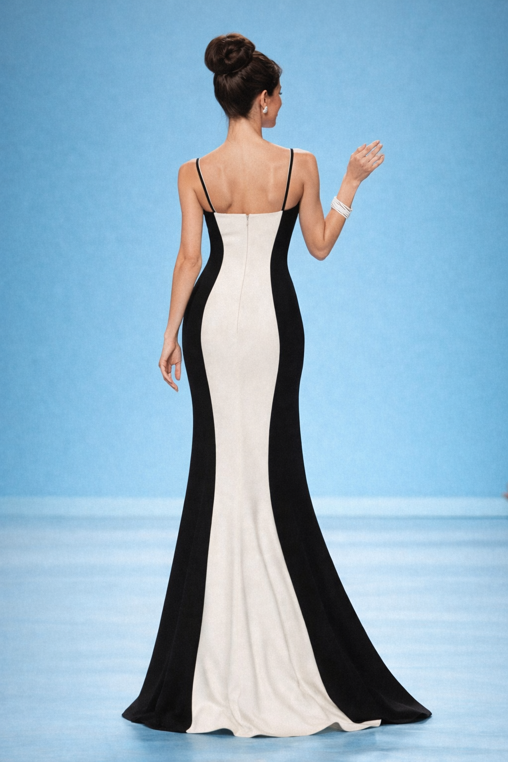 SS26-6007B VESTIDO SCULPT NOIR