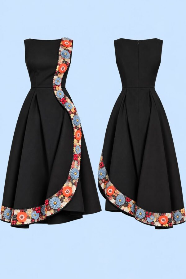 VESTIDO JARDÍN DE MEDIANOCHE