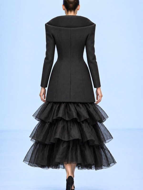 Vestido Sombra de Minuit de Deamo Noblesse, modelo de espalda